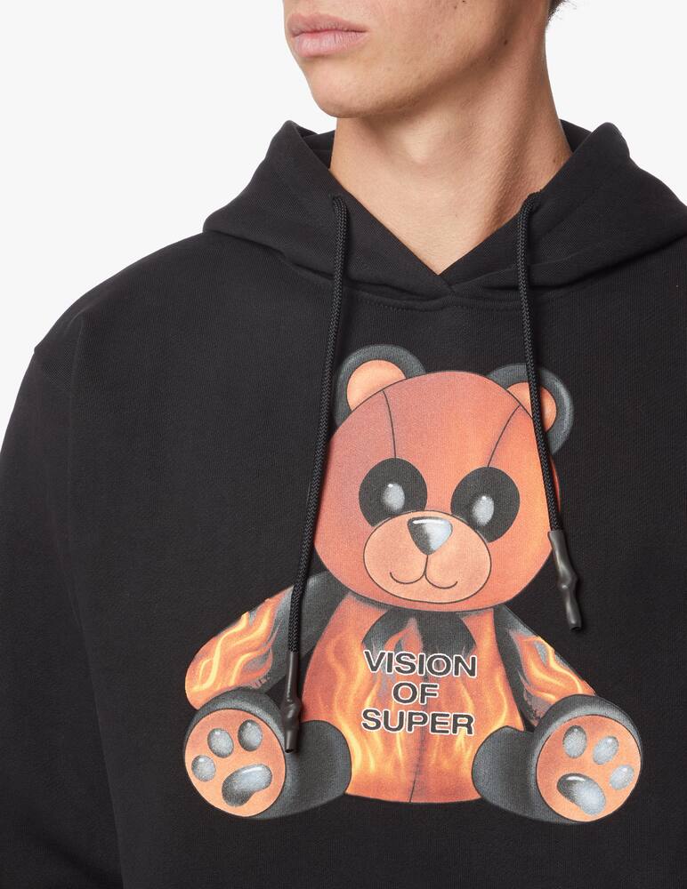 rinascente Vision of Super Felpa con cappuccio pandy