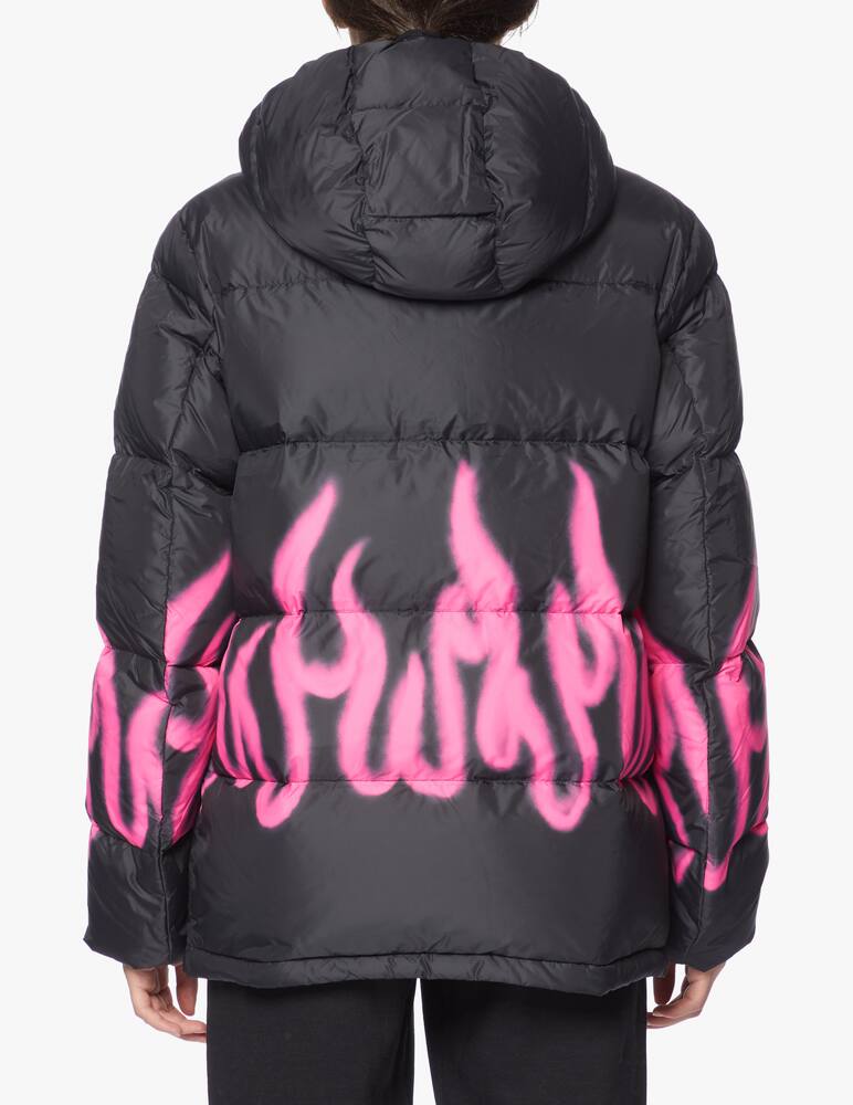 rinascente Vision of Super Down jacket with pink flame
