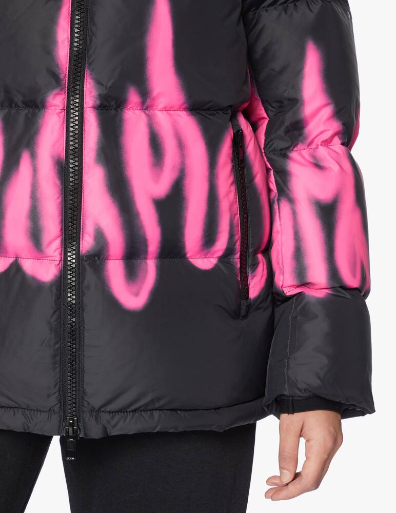 rinascente Vision of Super Down jacket with pink flame
