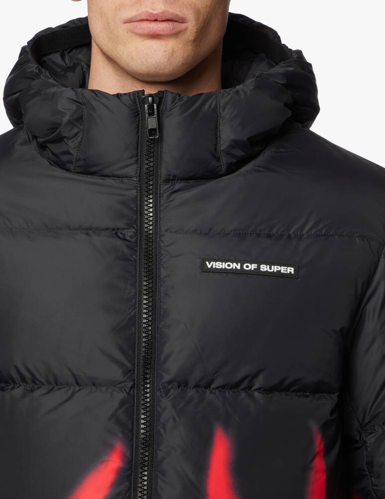 rinascente Vision of Super Piumino con fiamme