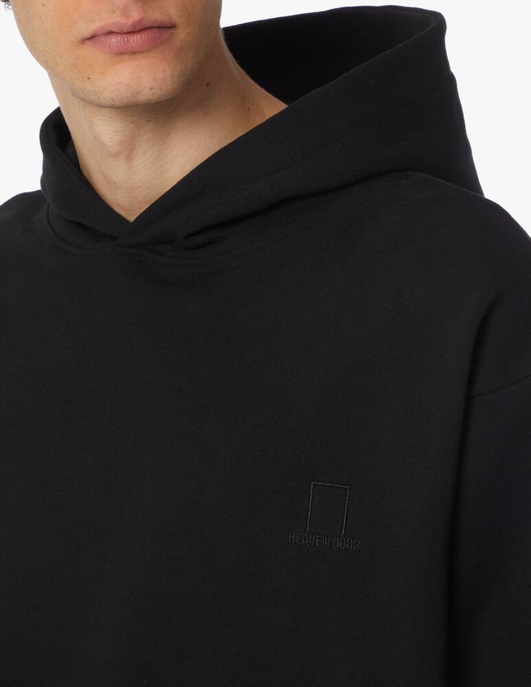 rinascente Heavendoor Felpa con cappuccio logo - nero