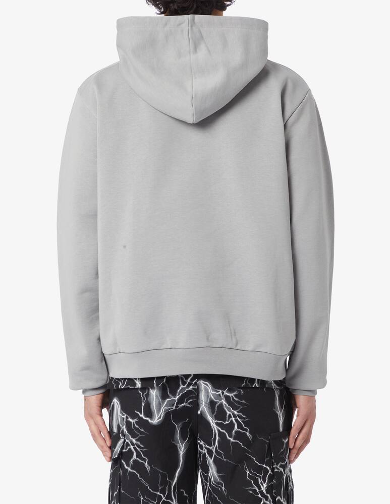 rinascente Phobia Grey lightning print hoodie