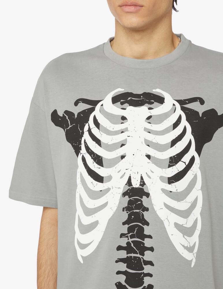 rinascente Phobia T-shirt with black skeleton print