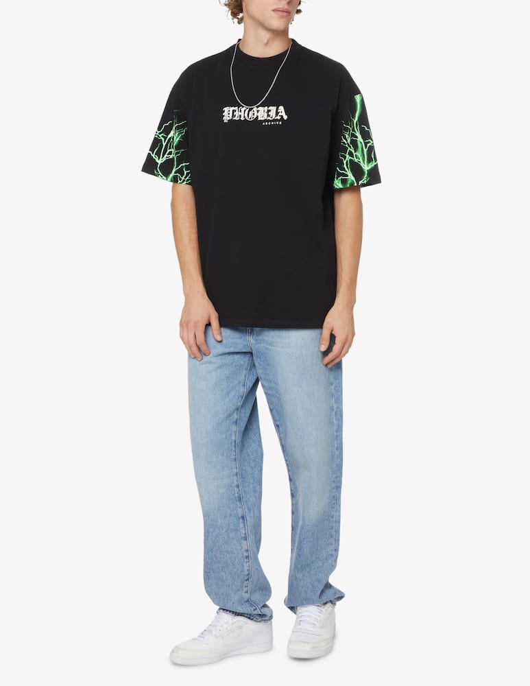 rinascente Phobia Maglietta manica corta lampo gothic verde - Nero