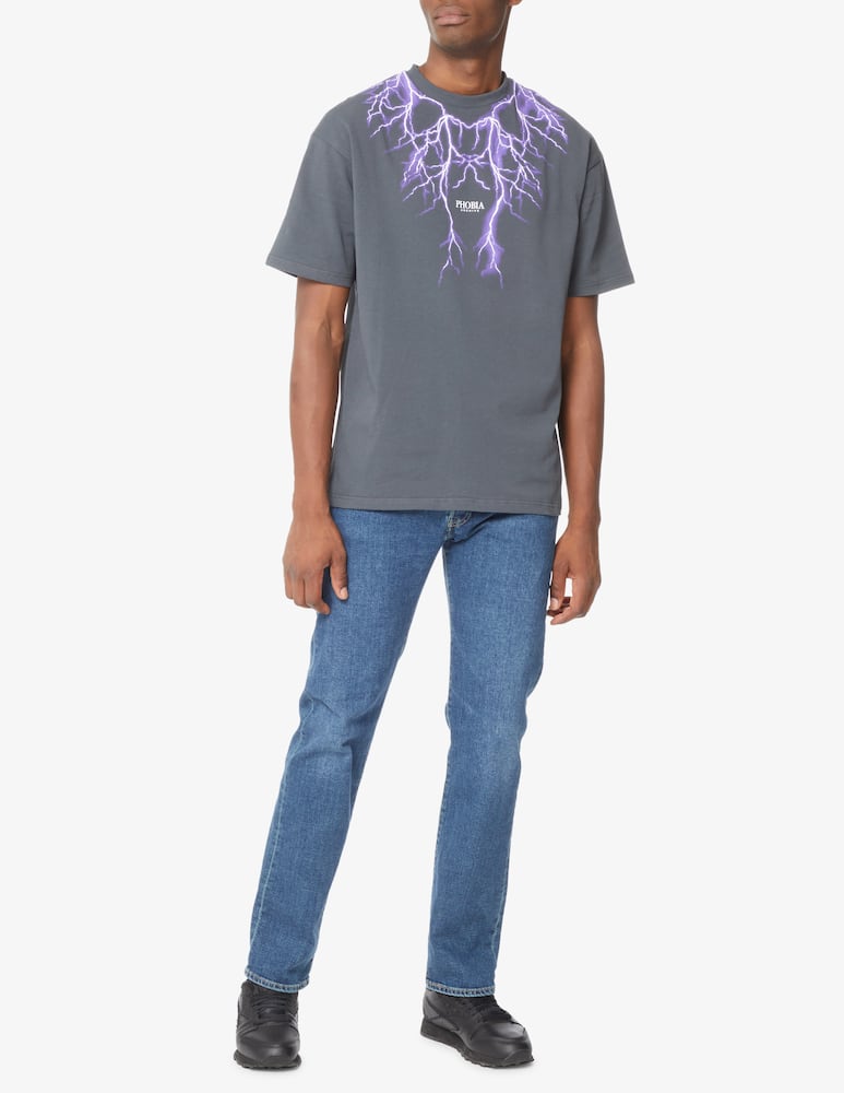 rinascente Phobia Violet lightning t-shirt - Grey