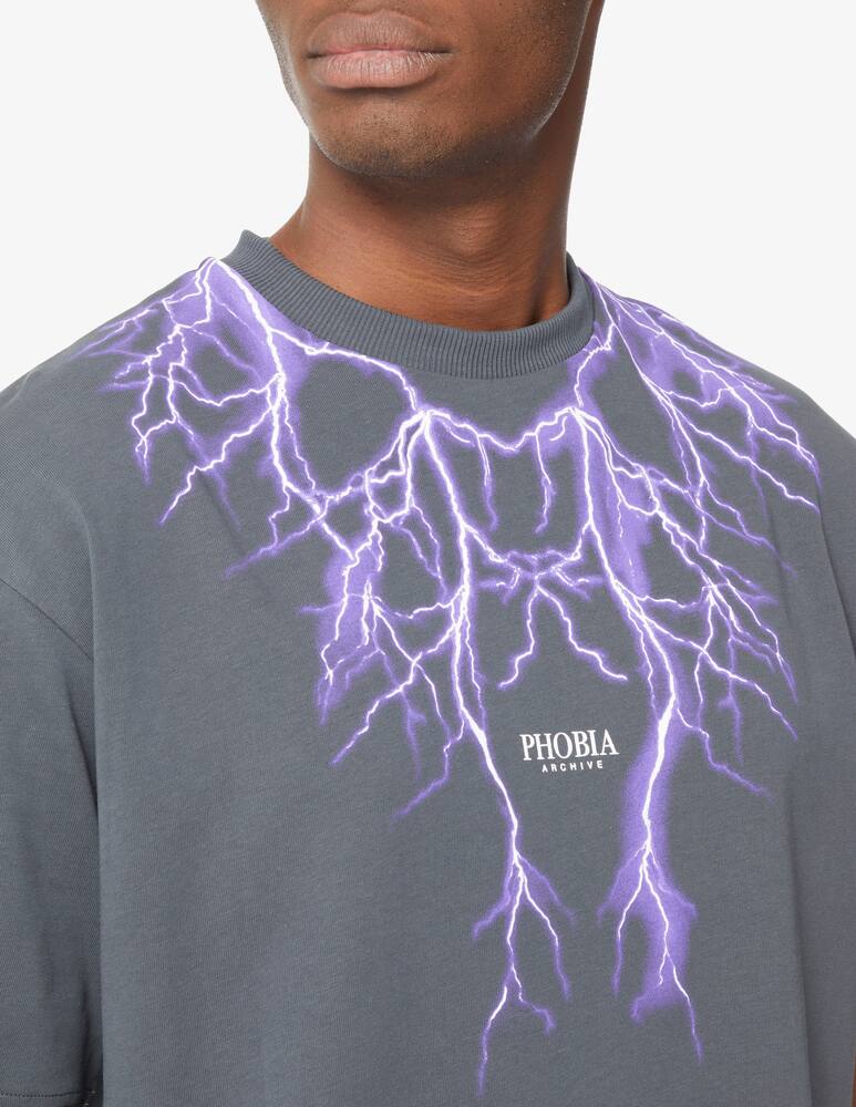 rinascente Phobia Violet lightning t-shirt - Grey