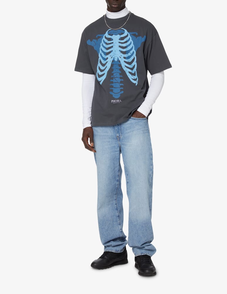 rinascente Phobia Maglietta manica corta ossa scheletro  - Nero