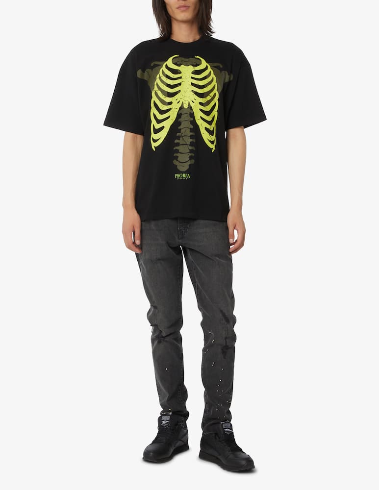 rinascente Phobia Maglietta manica corta ossa scheletro - Nero