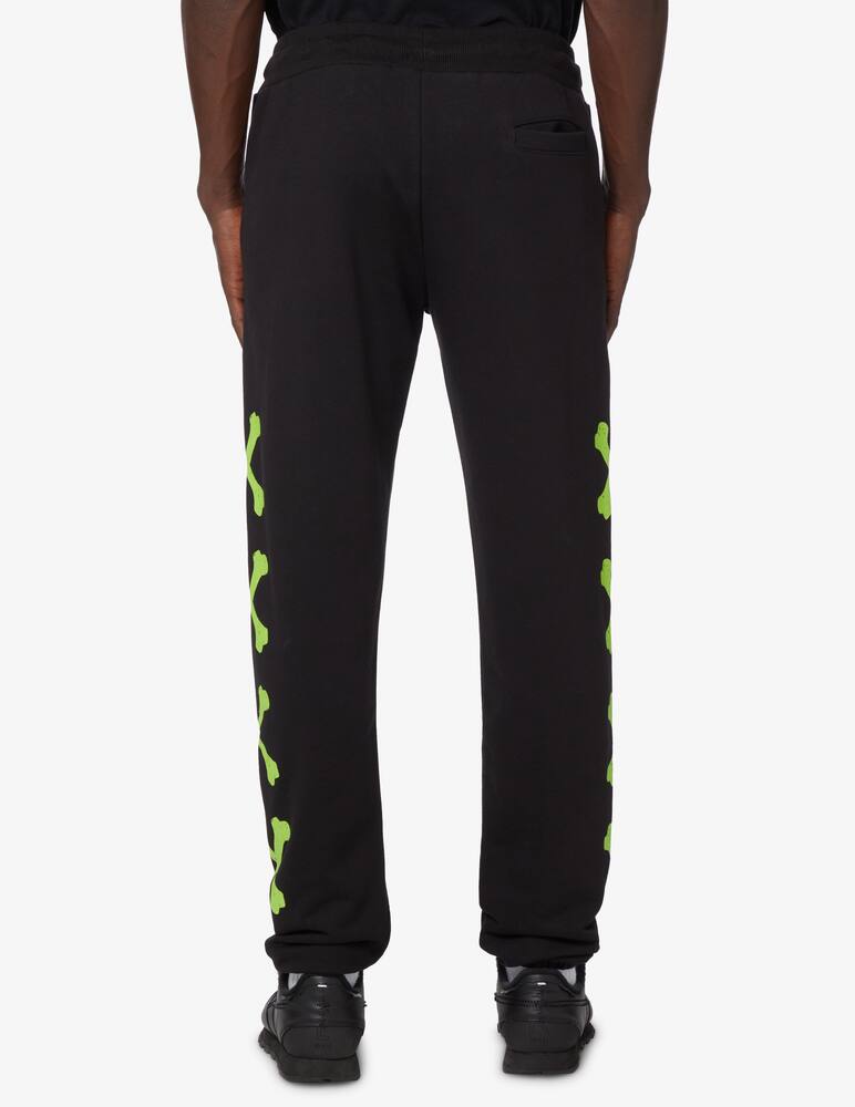 rinascente Phobia Crossed bones fleece pants - Black