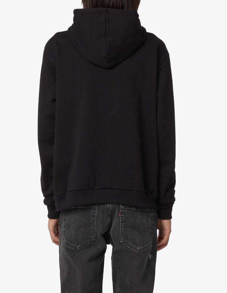 rinascente Phobia Felpa con cappuccio ossa incrociate verde - Nero