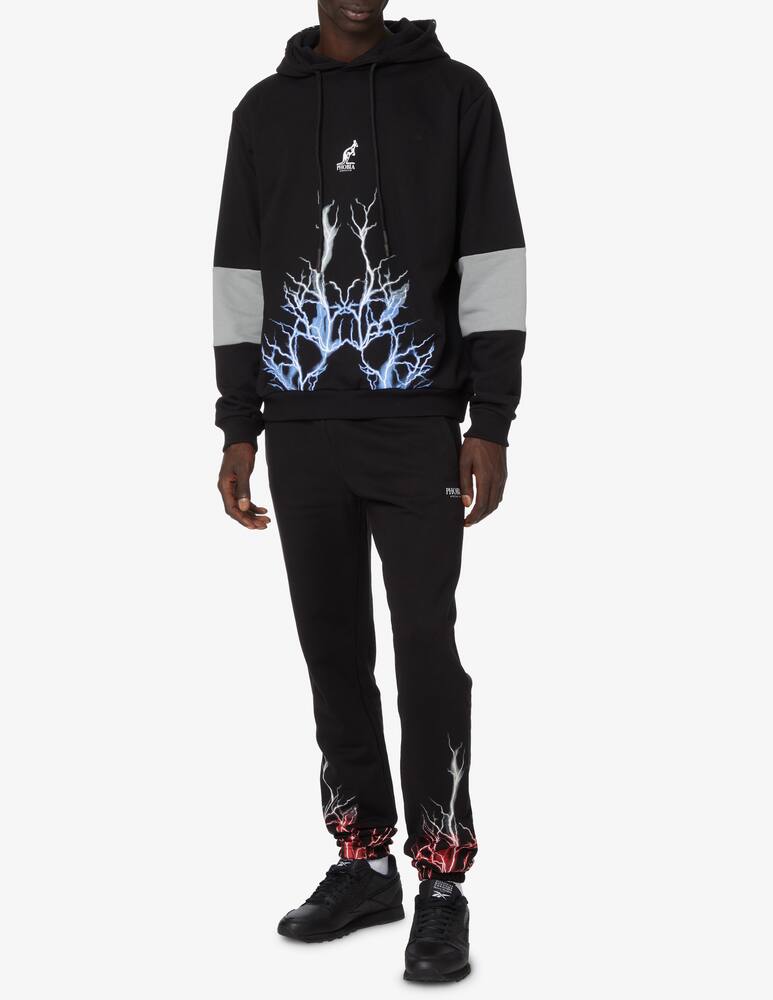 rinascente Phobia Felpa con cappuccio lightning australian - Nero