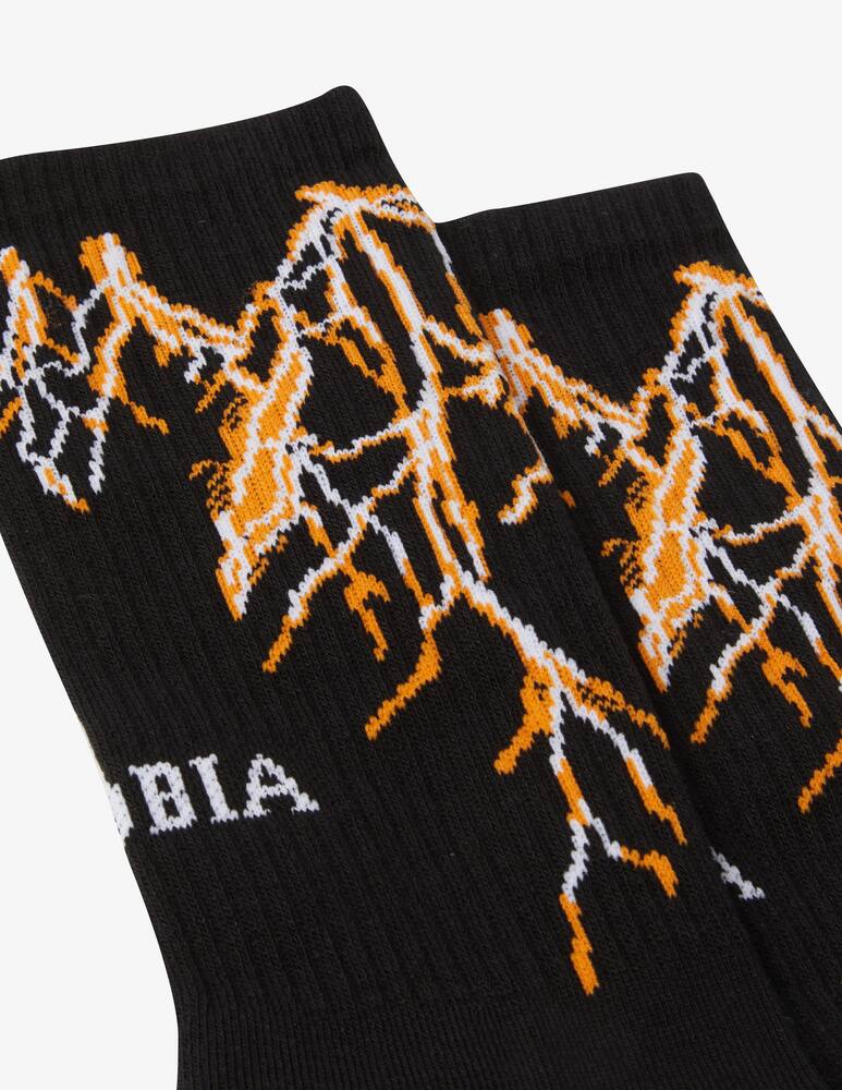 rinascente Phobia Orange lightning socks - Black