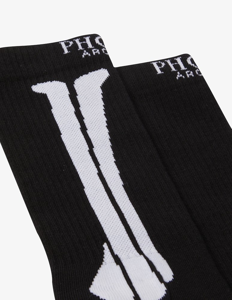 rinascente Phobia Socks ossa bianco - Nero