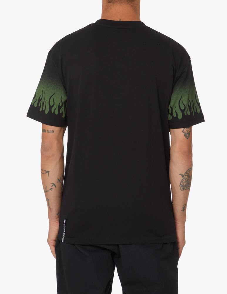 rinascente Vision of Super Maglietta manica corta con fiamme - Nero