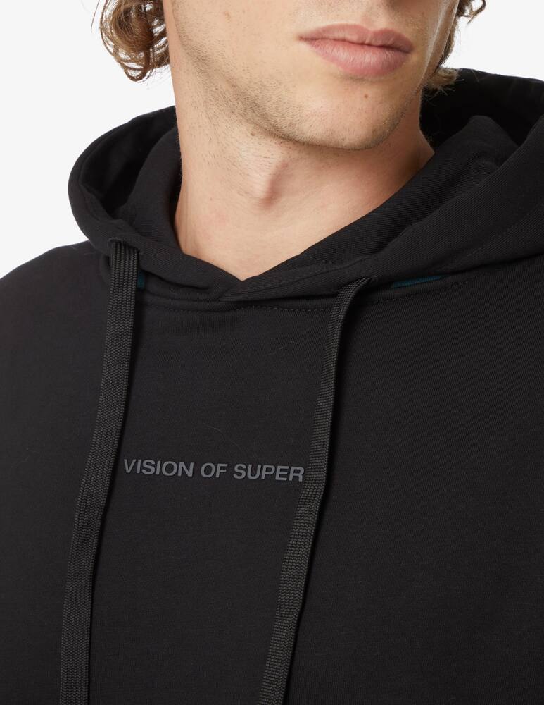 rinascente Vision of Super Hoodie flames  - Black