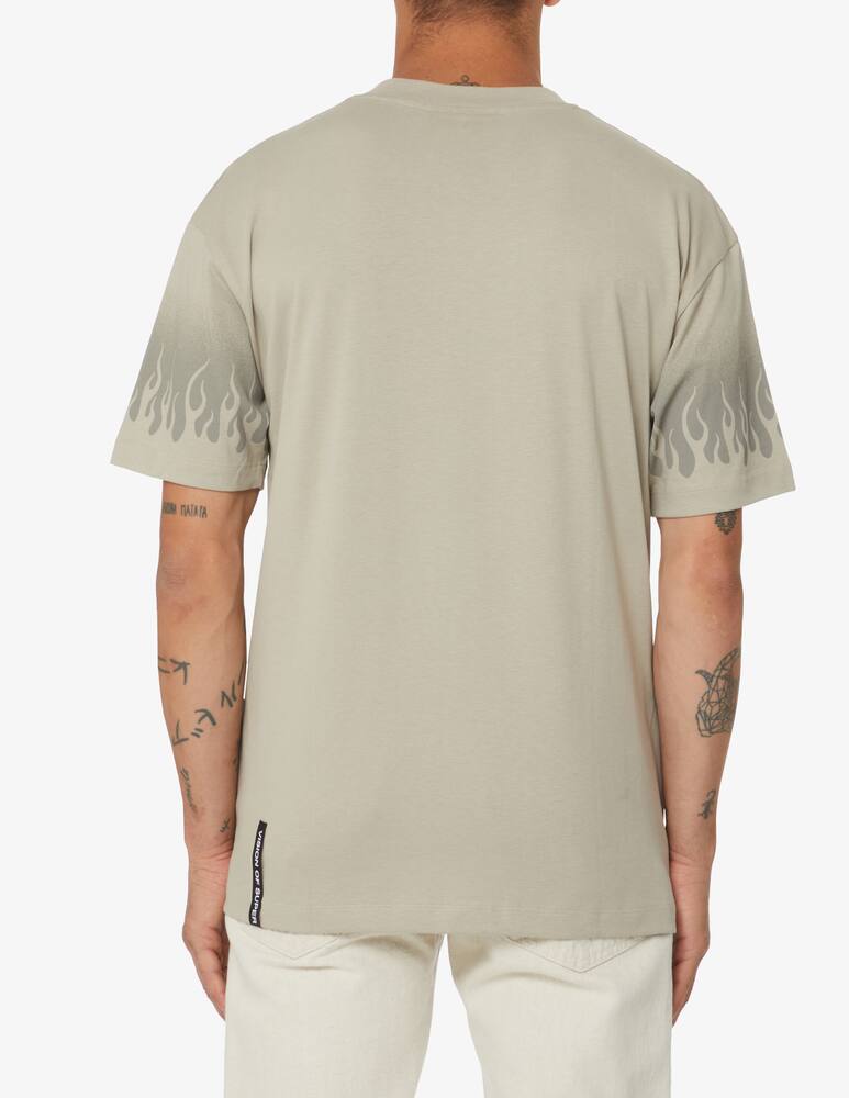 rinascente Vision of Super Laser flames t-shirt - Grey