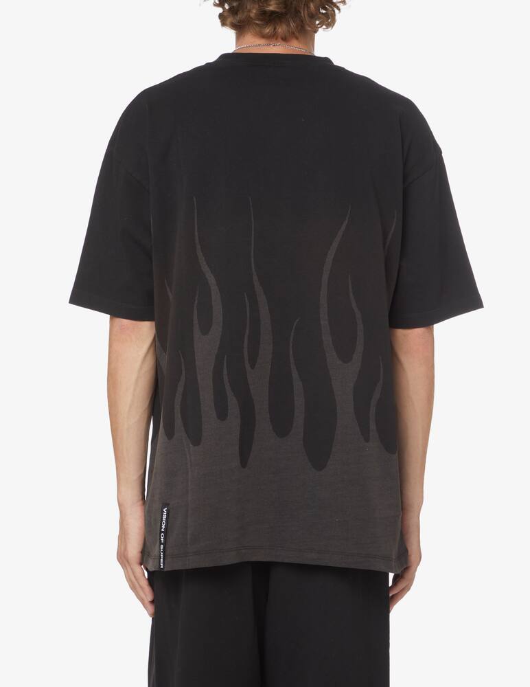 rinascente Vision of Super Laser flames t-shirt - Black