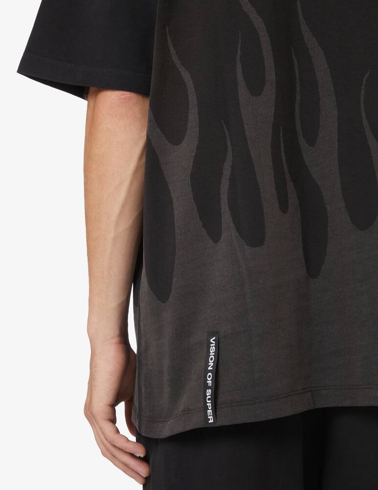 rinascente Vision of Super Laser flames t-shirt - Black