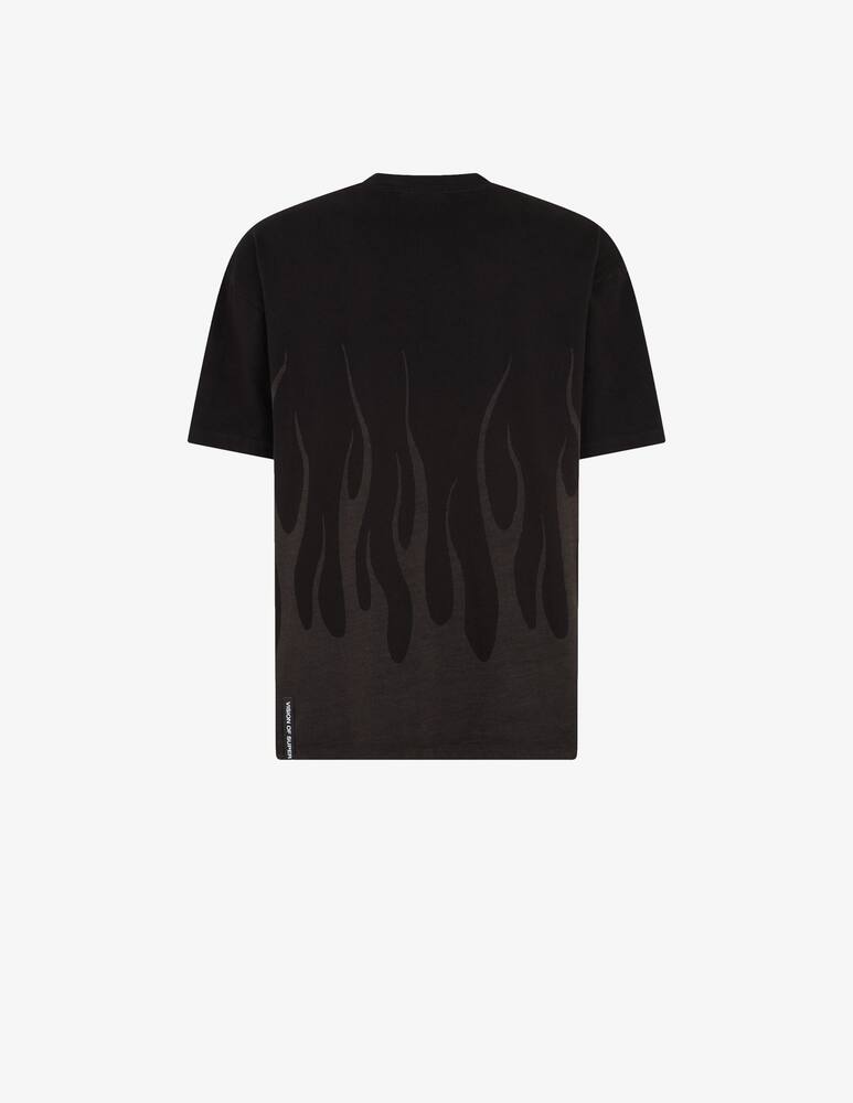 rinascente Vision of Super T-shirt with corrosive flames
