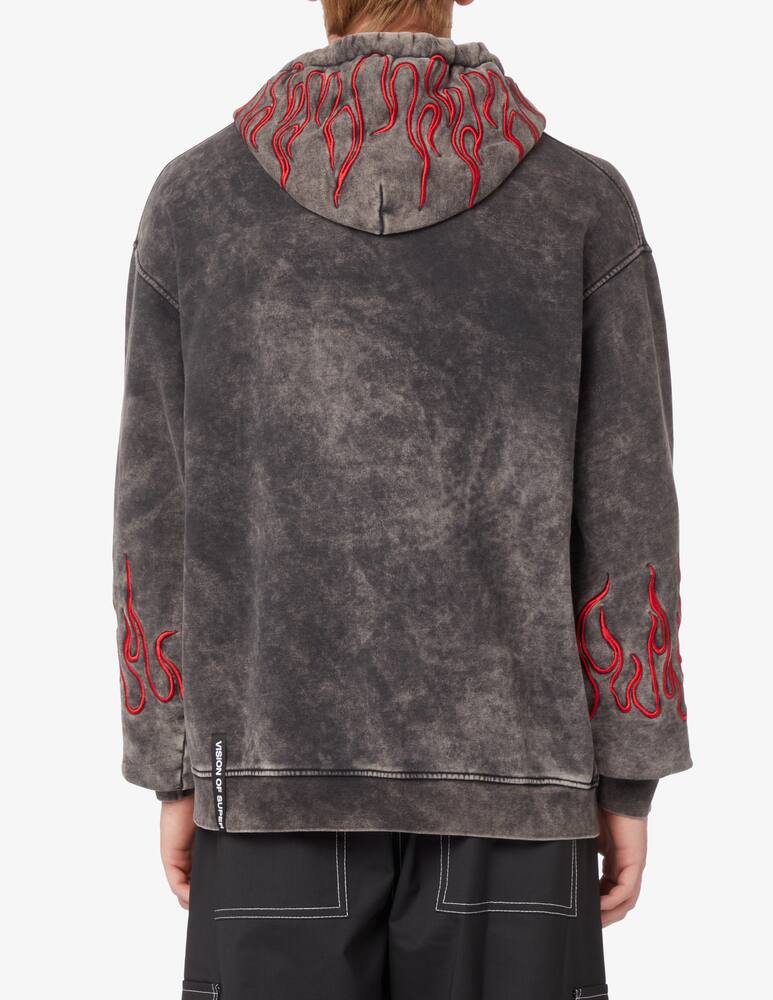 rinascente Vision of Super Embroidered falmes hoodie - Grey