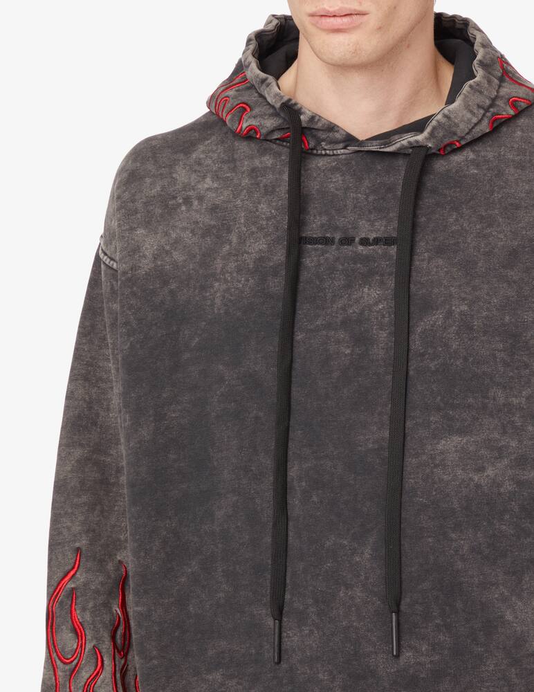 rinascente Vision of Super Embroidered falmes hoodie - Grey