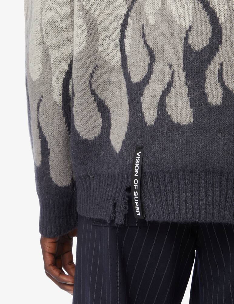 rinascente Vision of Super Flames mohair sweater - Grey