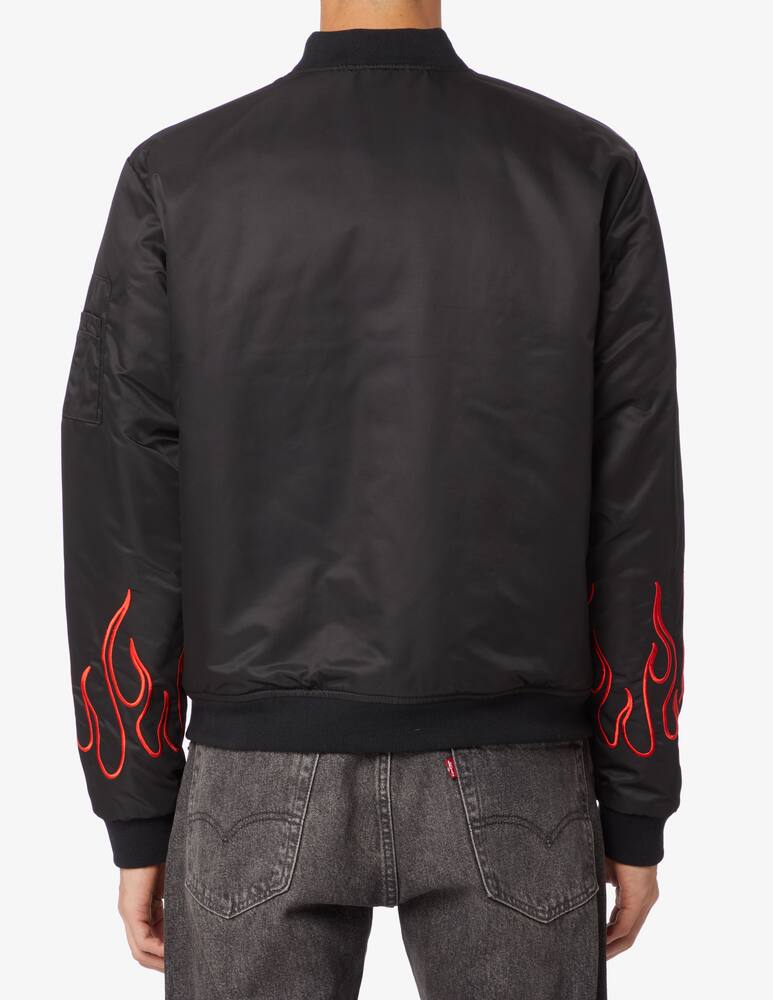 rinascente Vision of Super Giacca bomber fiamma a contrasto maniche