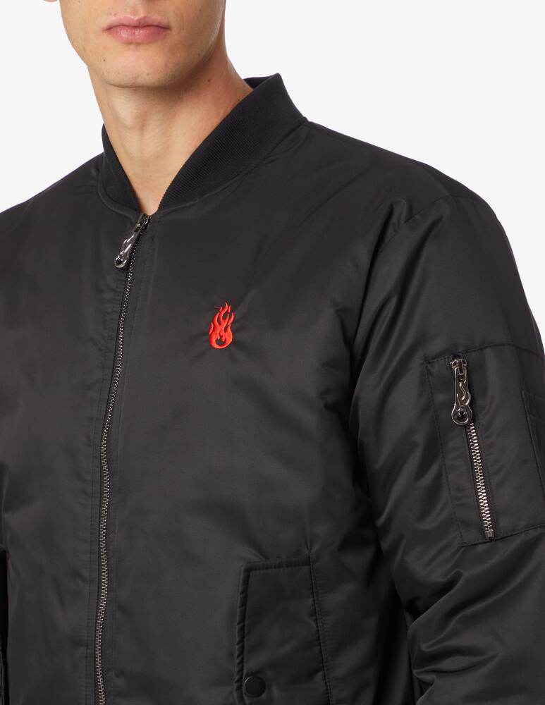 rinascente Vision of Super Giacca bomber fiamma a contrasto maniche