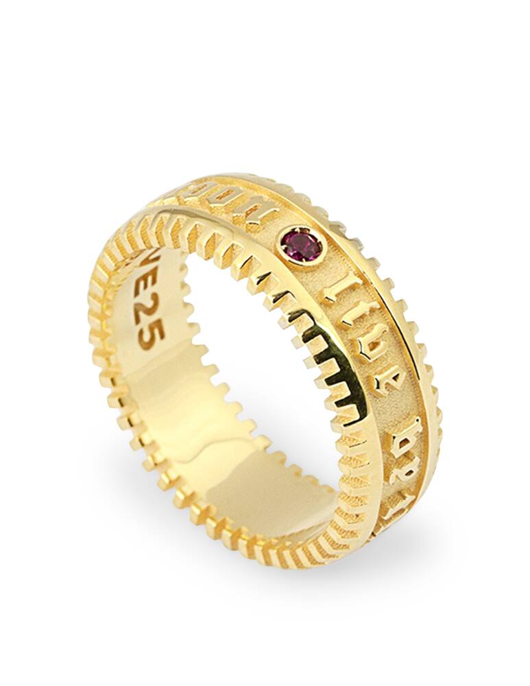 rinascente NOVE25 Ring la fortuna con spinello rosso