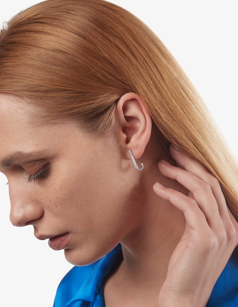 rinascente NOVE25 Fancy hook earring - Silver