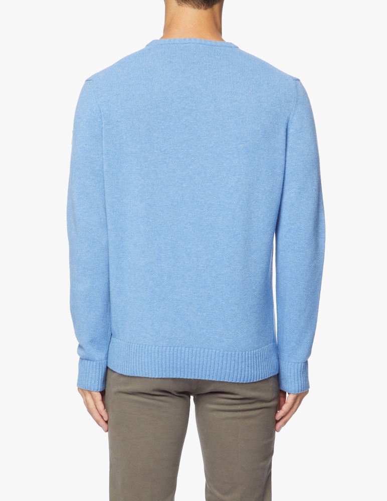 rinascente Paul & Shark Girocollo always collection in lana shetland - Azzurro