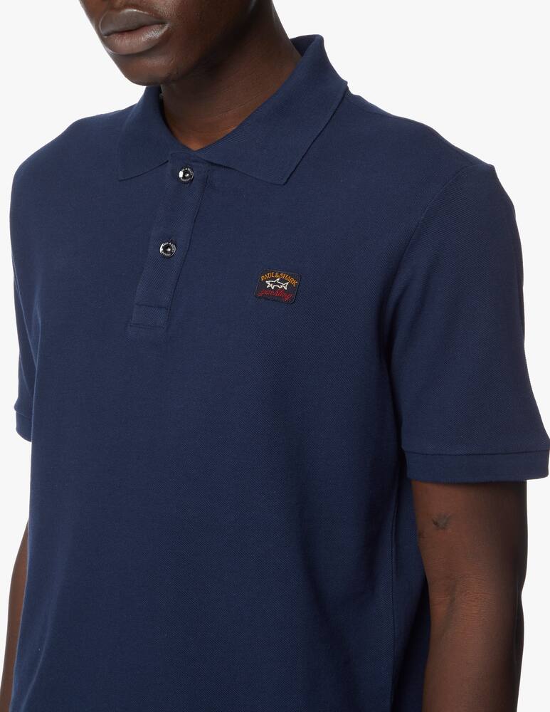 rinascente Paul & Shark Tricolor logo piquet polo - blue