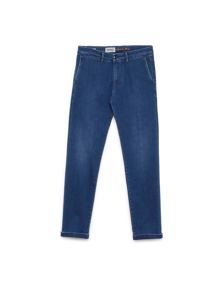 rinascente Re-HasH Denim tencel chinos medium wash