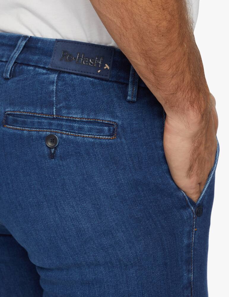 rinascente Re-HasH Denim tencel chinos medium wash
