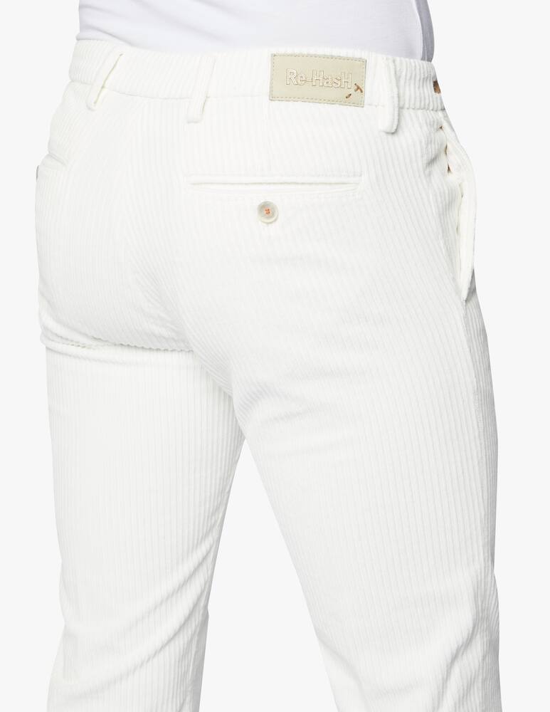 rinascente Re-HasH Pantalone chino mucha in velluto