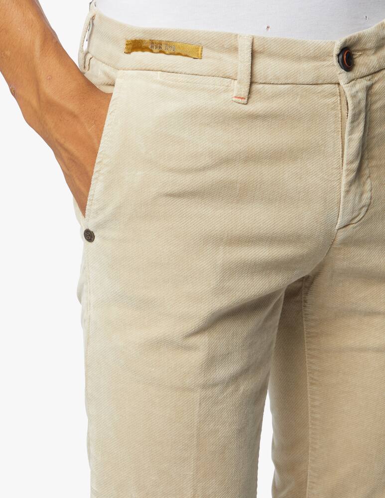 rinascente Re-HasH Velvet mucha chino pant