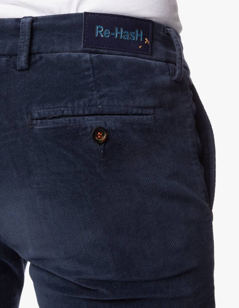 rinascente Re-HasH Velvet mucha chino pant