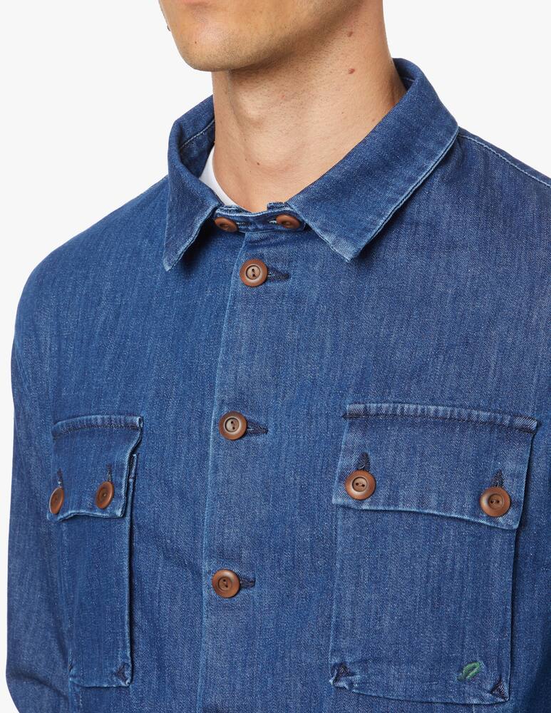 rinascente Re-HasH Onew yamamoto denim overshirt jacket - blue