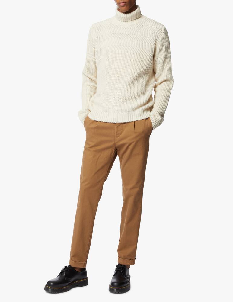 rinascente Tela Genova Pantalone  chino con pence paride-p/6sp