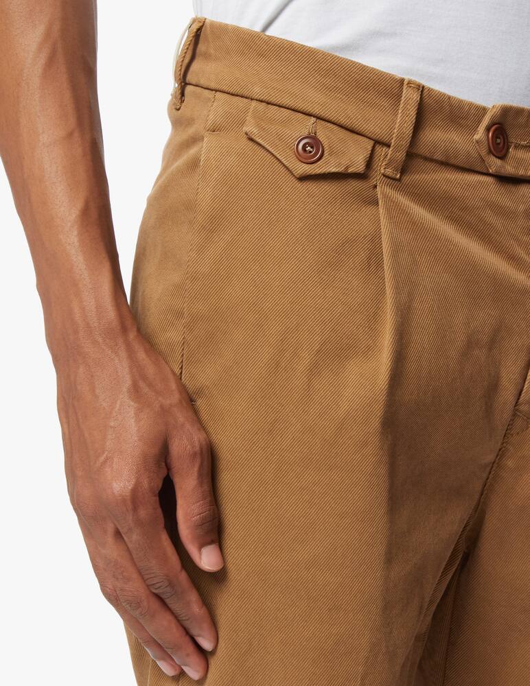rinascente Tela Genova Pantalone  chino con pence paride-p/6sp