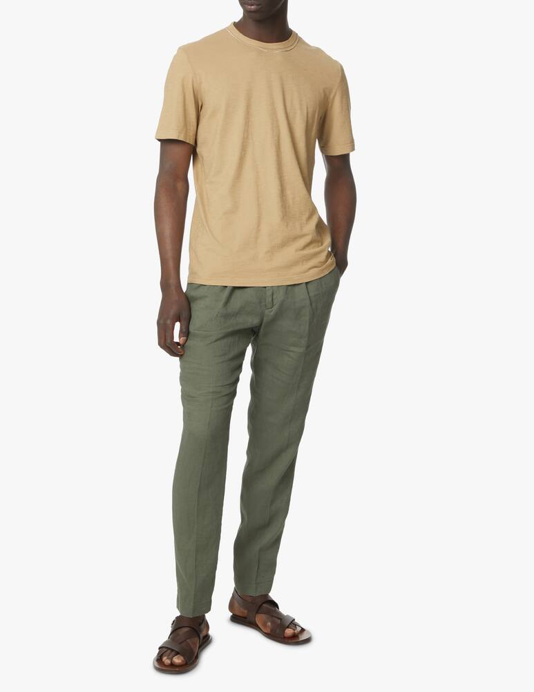 rinascente Tela Genova Maglietta manica corta lavata daniele - beige