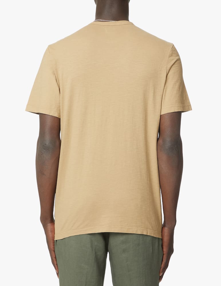 rinascente Tela Genova Maglietta manica corta lavata daniele - beige