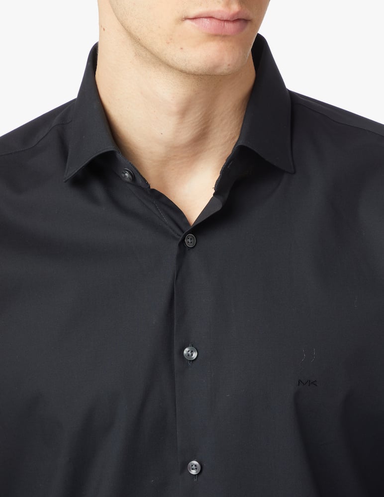 rinascente Michael Kors Camicia slim fit in popeline - nero