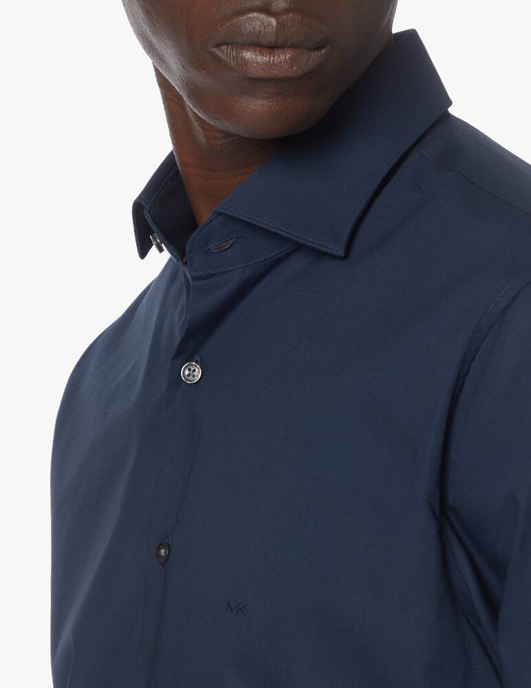 rinascente Michael Kors Camicia slim popeline stretch - blu