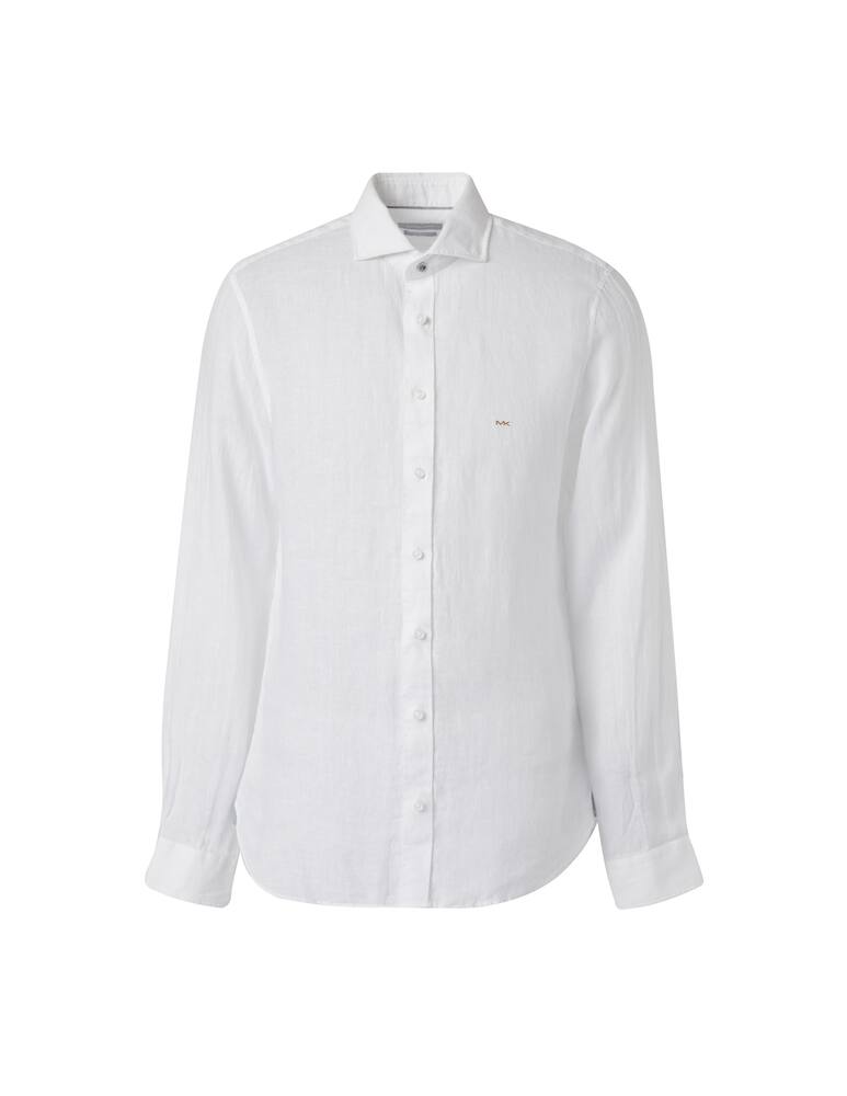rinascente Michael Kors Camicia slim 100 lino - bianco