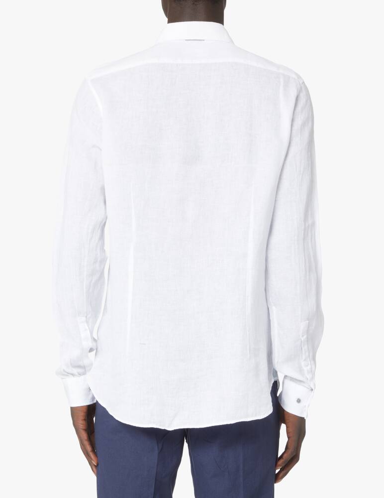 rinascente Michael Kors Camicia slim 100 lino - bianco