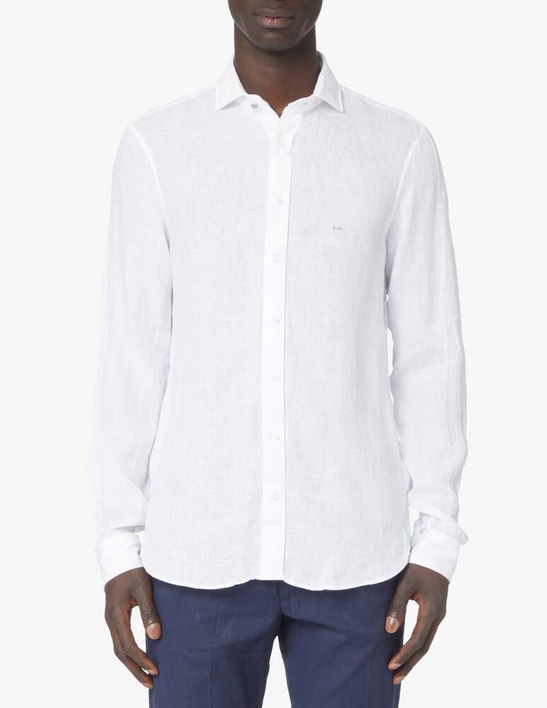 Michael Kors Camicia slim 100 lino - bianco - immagine 1 Michael Kors Camicia slim 100 lino - bianco - immagine 1