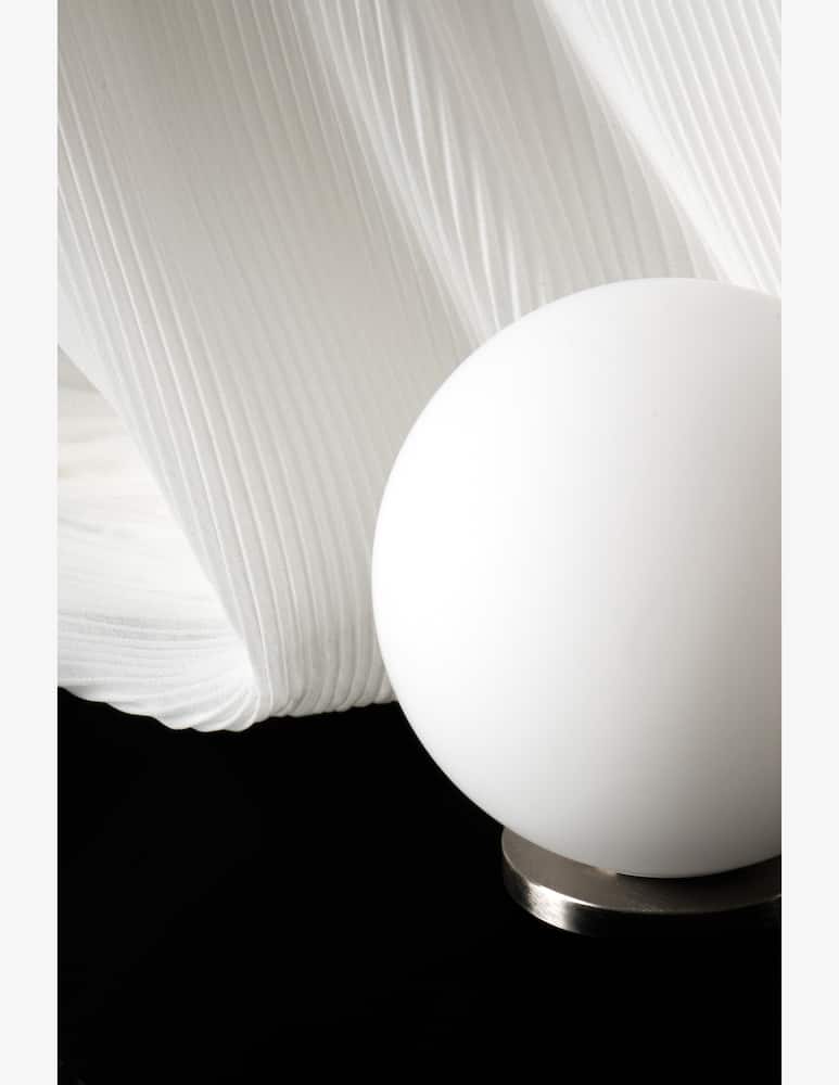 rinascente Fontana Arte Pallina Base Nichel Lampada da Tavolo