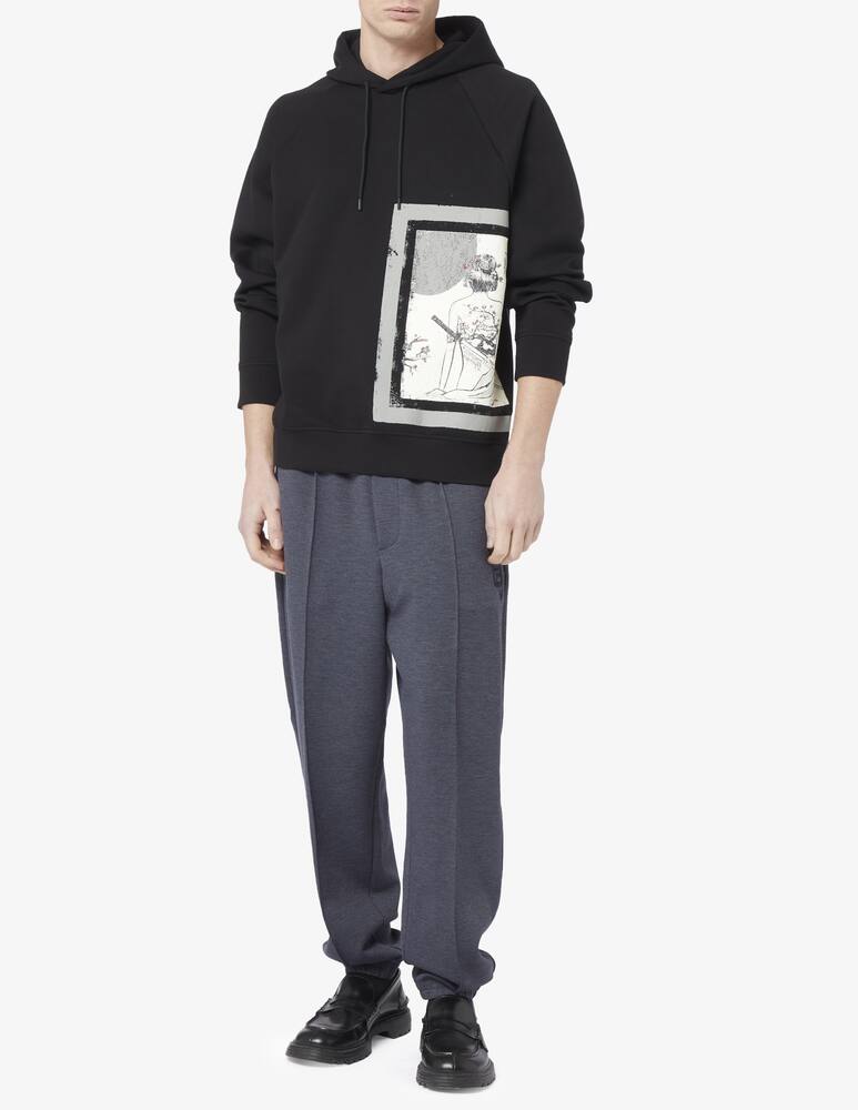 rinascente Emporio Armani Felpa con cappuccio stampa geisha