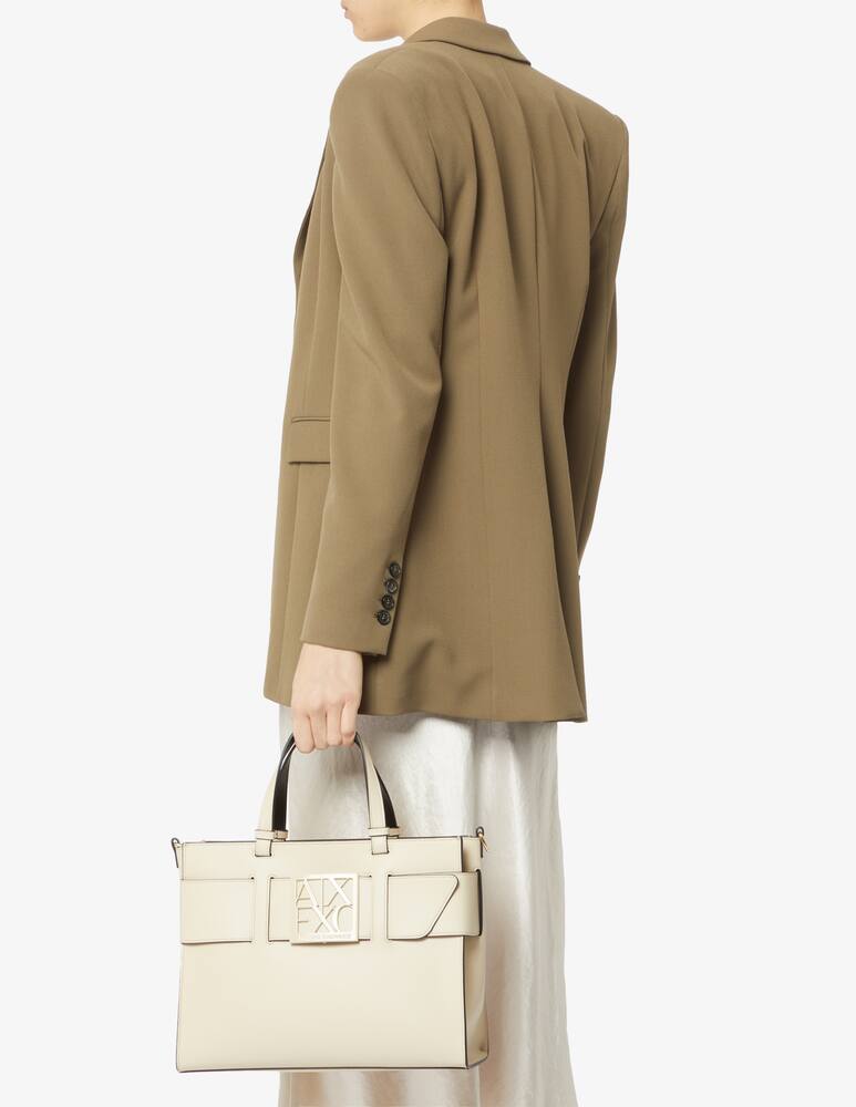 rinascente Armani Exchange Borsa shopper grande logo